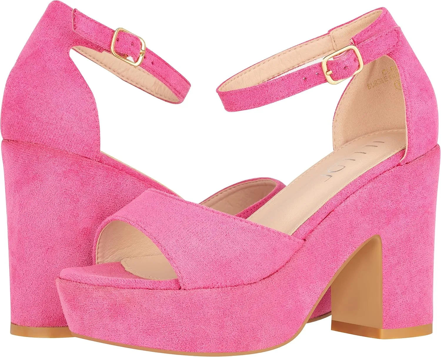 ILLUDE Women's Platform Heels Sandals Ankle Strap Block Chunky Heel Open Toe Platform Wedge Sandals – Cleo