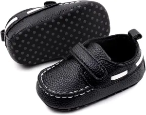 Infant Baby Boys Girls Leather Loafers Dress Shoes Newborn Oxford Flats Casual Moccasins Slip-On First Walking Boat Shoes