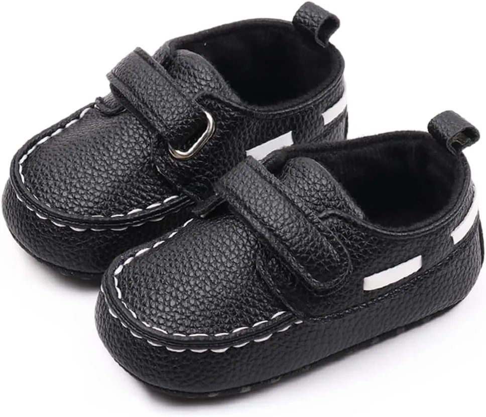 Infant Baby Boys Girls Leather Loafers Dress Shoes Newborn Oxford Flats Casual Moccasins Slip-On First Walking Boat Shoes