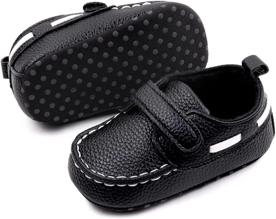 Infant Baby Boys Girls Leather Loafers Dress Shoes Newborn Oxford Flats Casual Moccasins Slip-On First Walking Boat Shoes