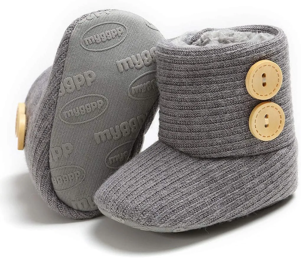 Infant Boots Winter Baby Girl Shoes Soft Sole Anti-Slip Toddler Snow Warm Prewalker Newborn Boots
