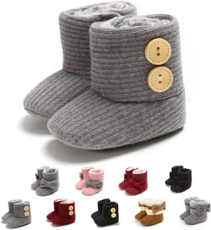 Infant Boots Winter Baby Girl Shoes Soft Sole Anti-Slip Toddler Snow Warm Prewalker Newborn Boots