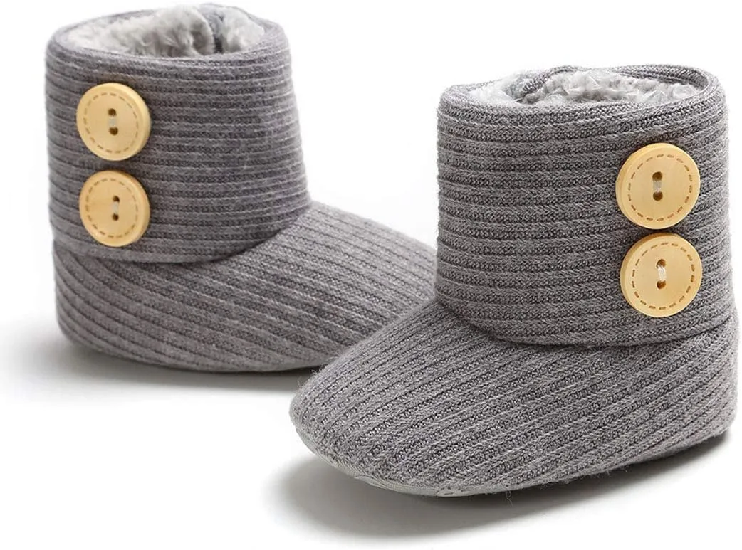 Infant Boots Winter Baby Girl Shoes Soft Sole Anti-Slip Toddler Snow Warm Prewalker Newborn Boots