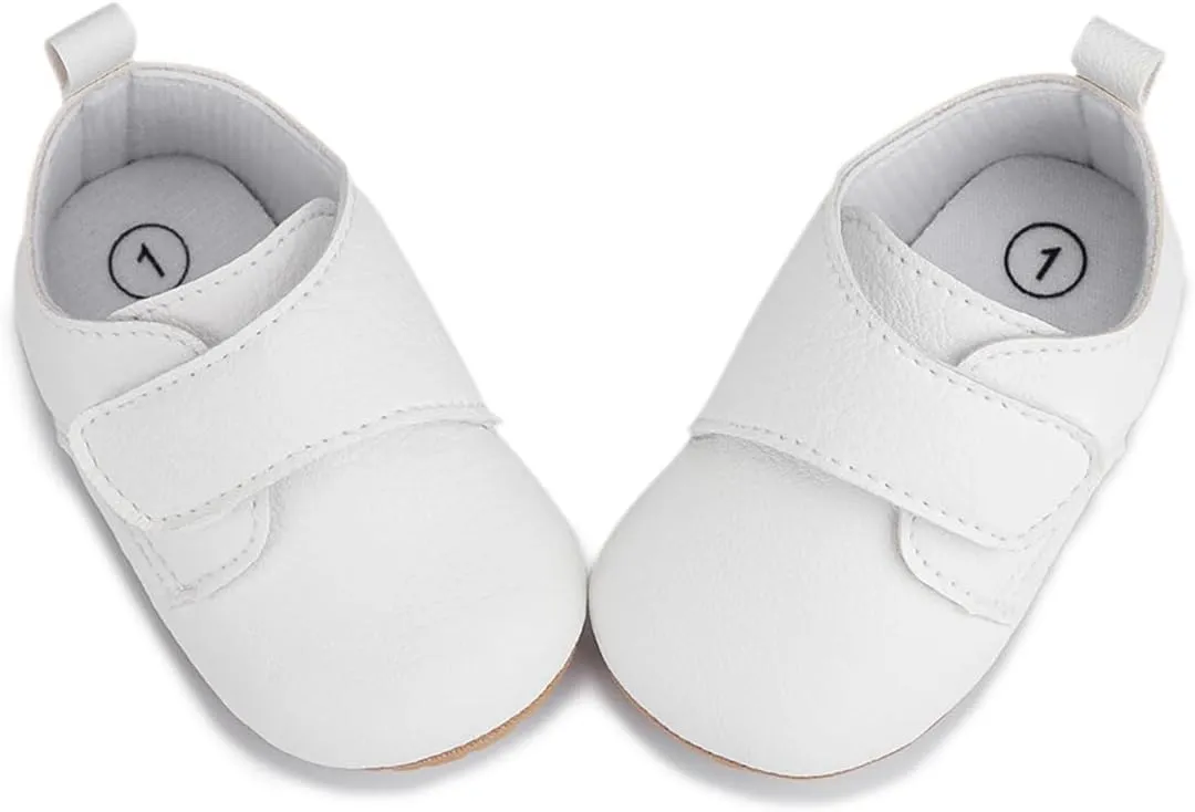 Infant Boys and Girls Oxford Shoes PU Leather Loafers Dress Shoes are Suitable for Crawling, Wedding Dress, Birthday Parties and Any Occasion