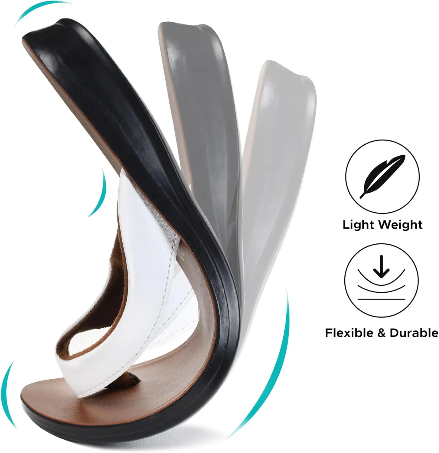 Iris Soft Toe Post Casual Flats Outdoor Indoor Essentials Dressy Slip On Slides Man-Made Leather Flip Flops for Women Sandals Comfortable Summer