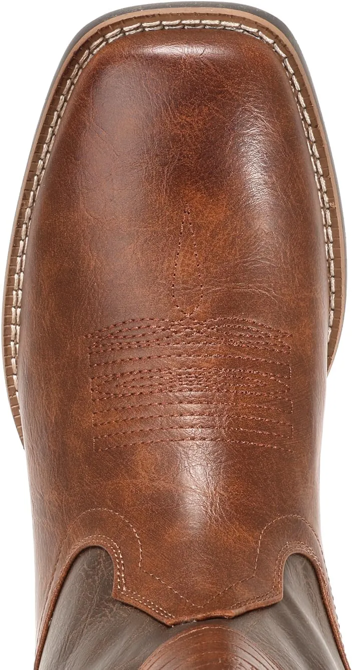 IUV Cowboy Boots For Men Wide Western Boot Traditional American Flag Retro Square Toe Country Work Boots