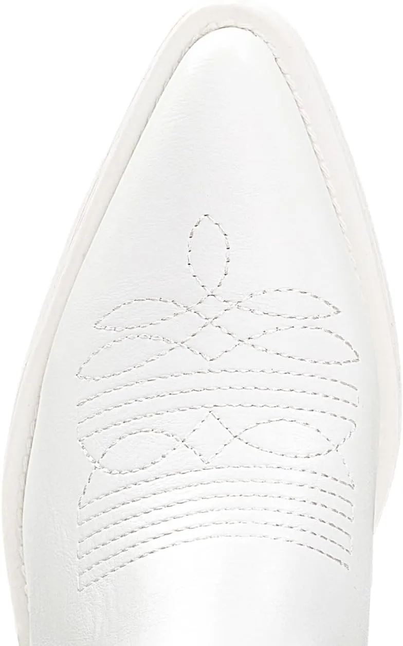 IUV Cowboy Boots For Women Western Cowgirl Boots Pull On Pointy Toe Mid Calf