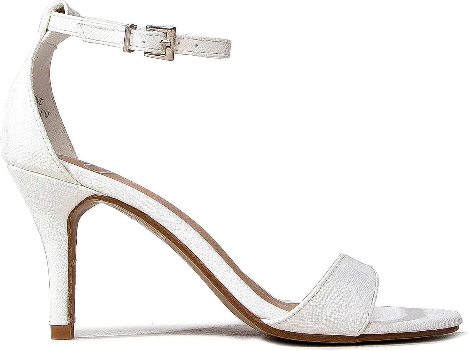 J. Adams Dove Ankle Strap Womens Stiletto For Women Sexy - Open Toe Strappy Heels, Wedding Shoes For Bride, Summer Heels and Bridal Shoes