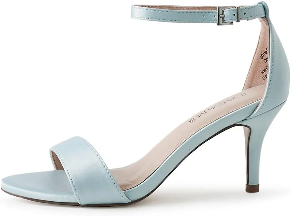 J. Adams Dove Ankle Strap Womens Stiletto For Women Sexy - Open Toe Strappy Heels, Wedding Shoes For Bride, Summer Heels and Bridal Shoes
