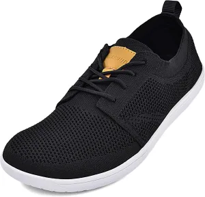 JACKSHIBO Men's Dress Sneakers Fashion Oxfords Business Casual Shoes Wide Toe Box Barefoot Minimalist Walking Sneakers Zero Drop Sole