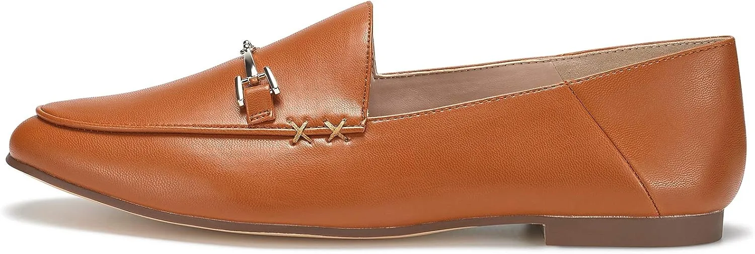 JENN ARDOR Loafers for Women Flats Shoes Womens Penny Loafers Slip On Pointed Toe Comfortable Office Work Driving Flats Fashion Dress Shoes for Women
