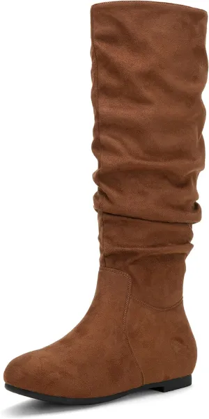 Jeossy Women's 941 Knee High Boots, Falt Slouch Boots, Tall Fall Boots Pull on