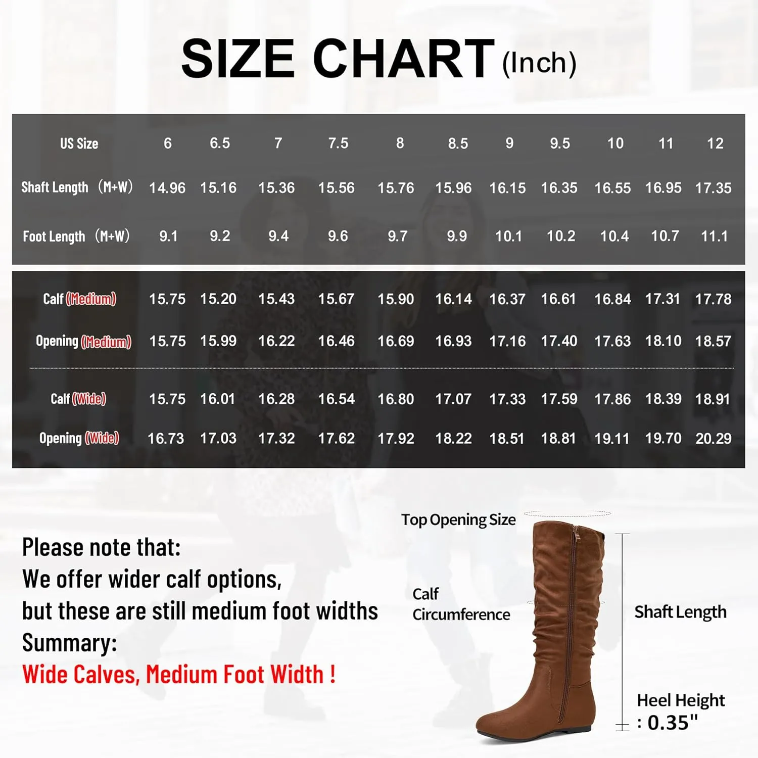 Jeossy Women's 941 Knee High Boots, Falt Slouch Boots, Tall Fall Boots Pull on