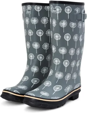 Jileon Wide Fit Womens Rain Boots - Fit up to 18” Calves - Unique Design For Wide Feet, Ankles & Calves