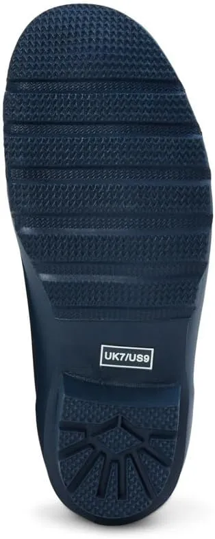 Jileon Womens Ankle Height Waterproof Rubber Rain Boots - Designed For Wide Feet & Wide Calves - Easy to Slip on and Off