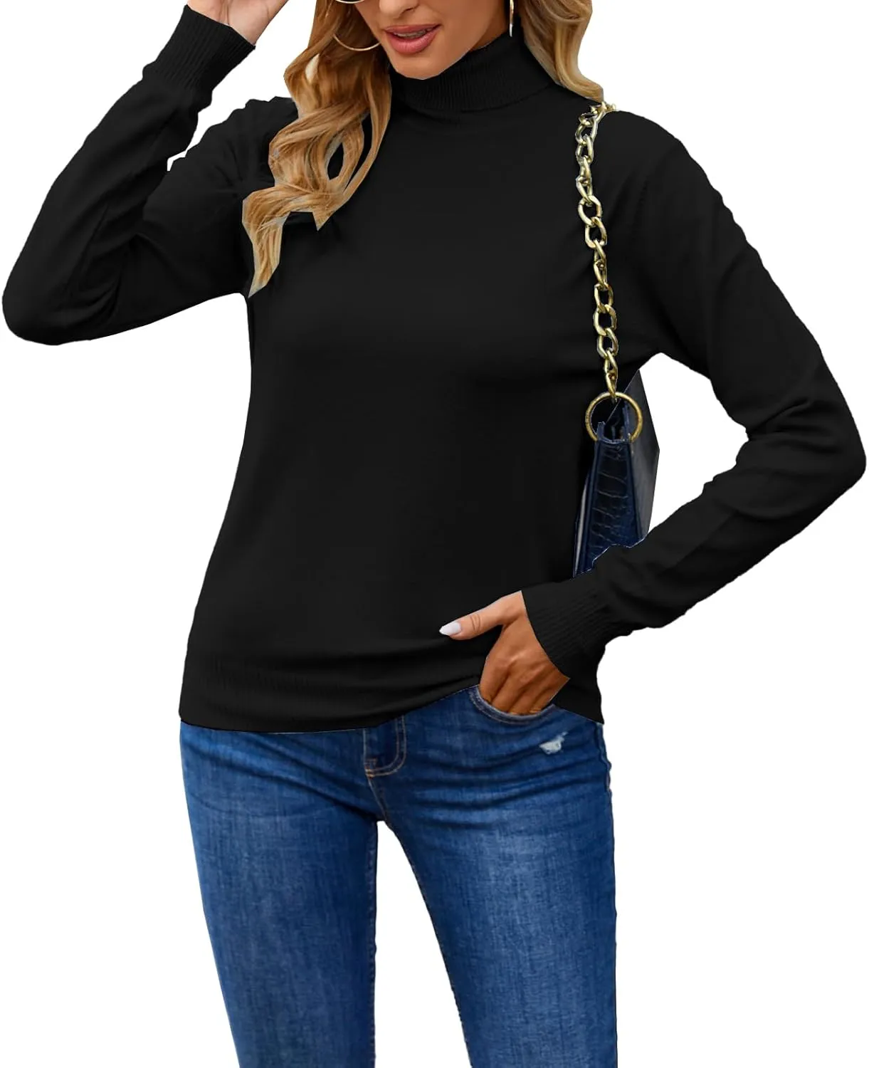 Joe Wenko Women's Soft Turtleneck Sweater