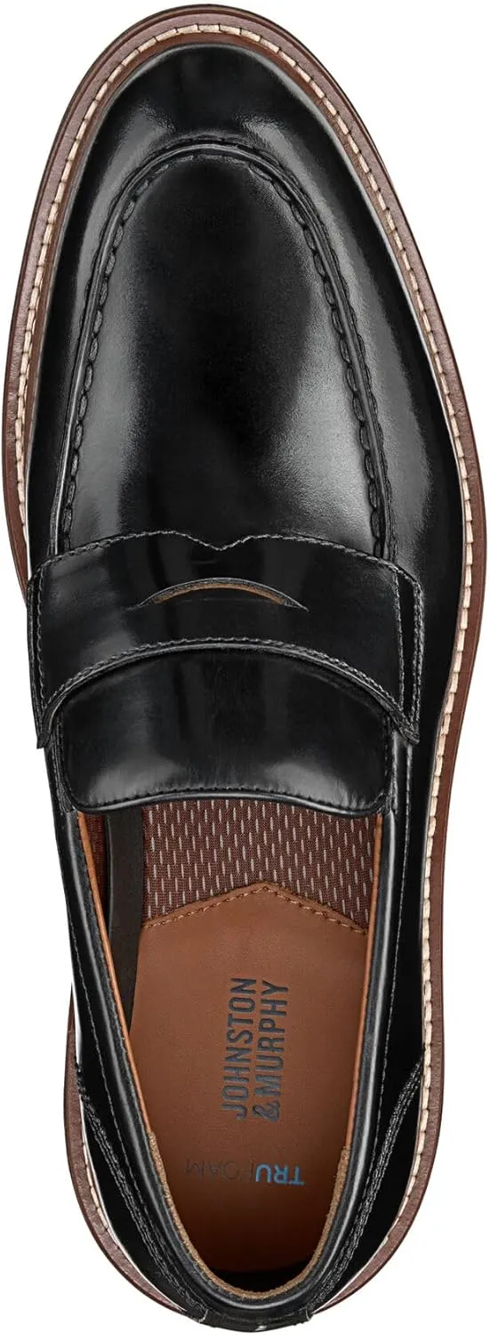 Johnston & Murphy Upton Penny Loafer Men’s Shoe, Leathers Shoes for Men, Men’s Driver Shoes, Slip-On Moccasins for Men