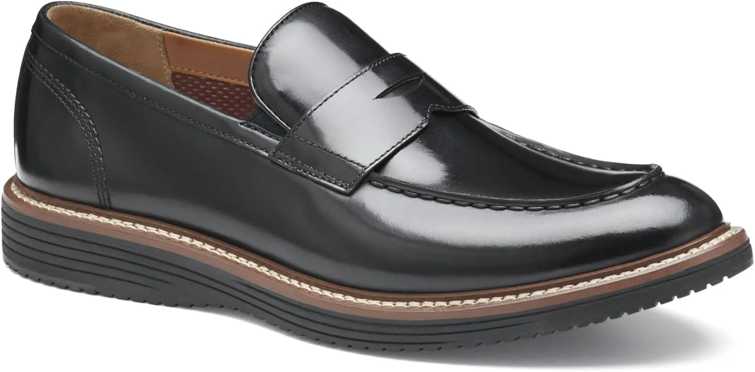Johnston & Murphy Upton Penny Loafer Men’s Shoe, Leathers Shoes for Men, Men’s Driver Shoes, Slip-On Moccasins for Men
