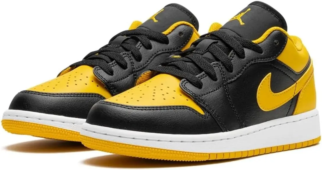 Jordan Big Kid's 1 Low White/Black-White (553560 132)