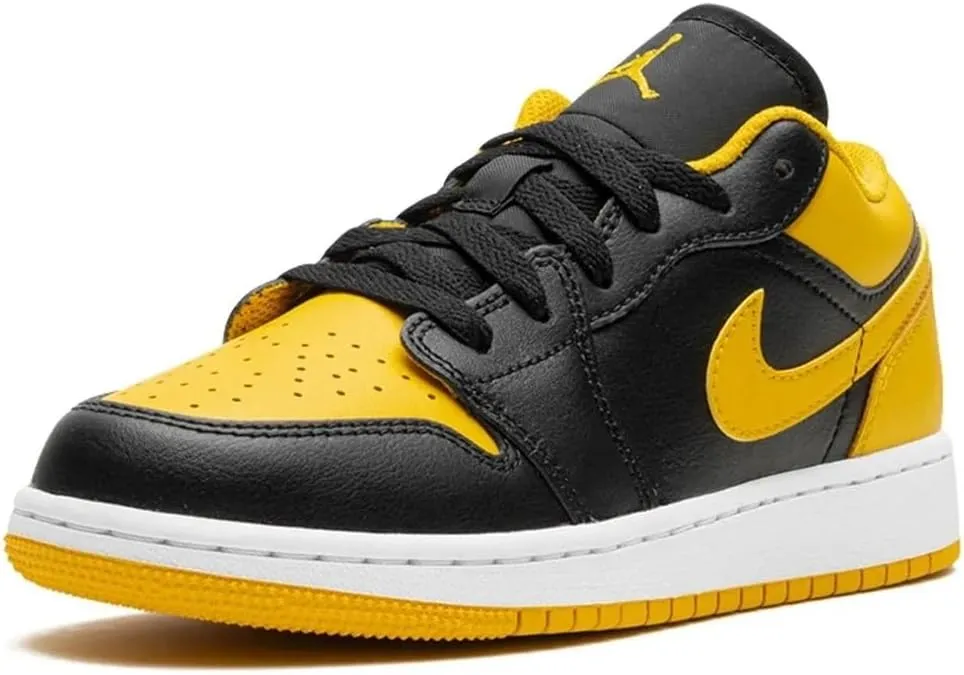 Jordan Big Kid's 1 Low White/Black-White (553560 132)