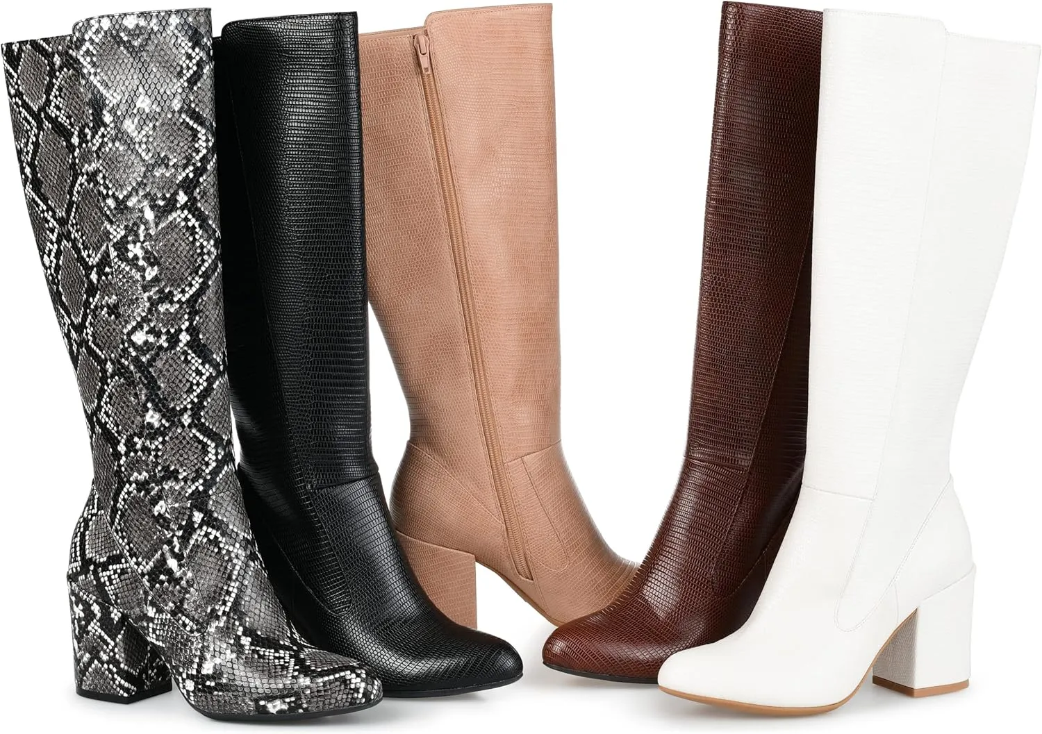 Journee Collection Knee-High Boots with Wide Calf