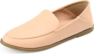 Journee Collection Womens Corinne Faux Leather Slip On Loafers