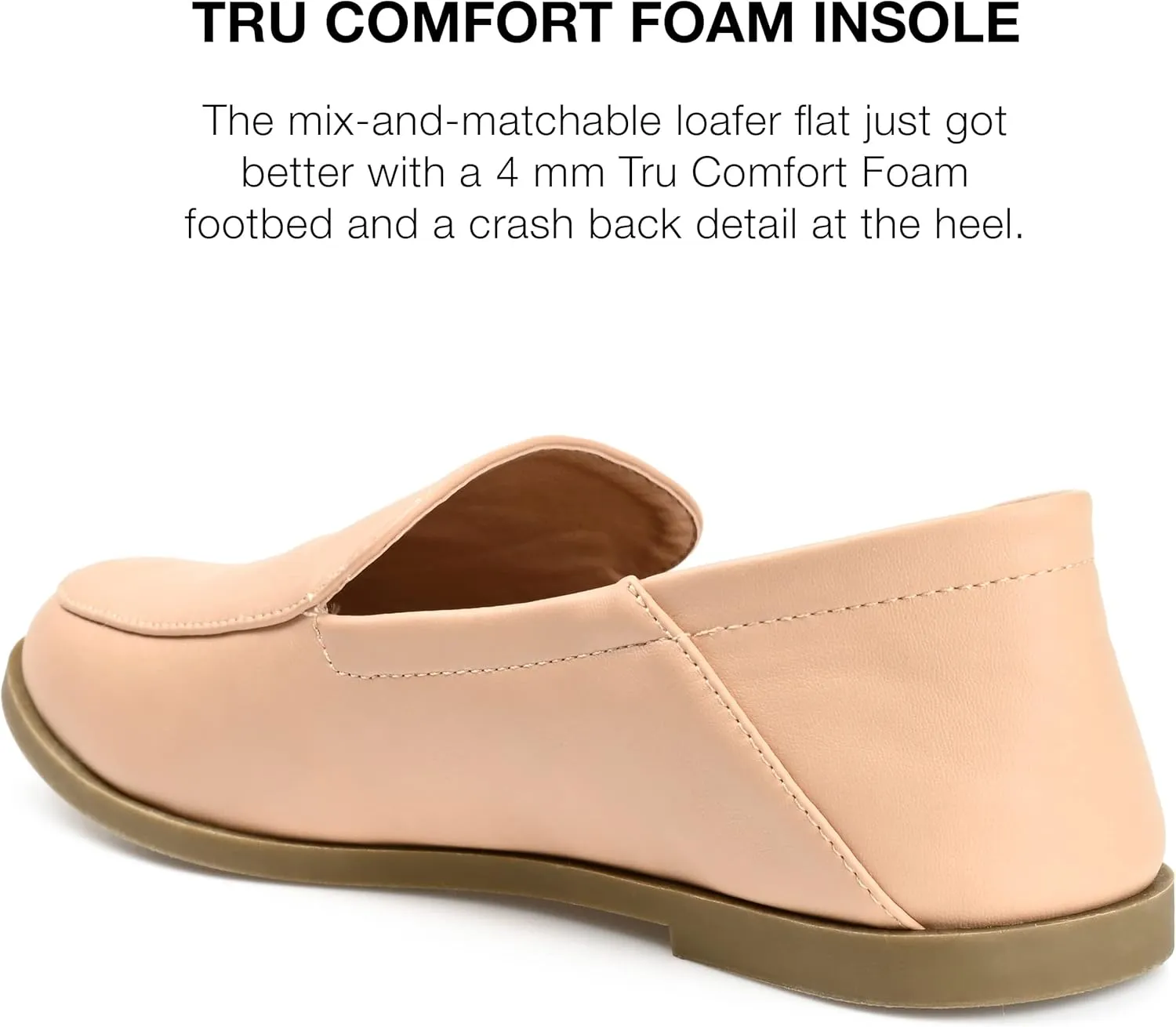 Journee Collection Womens Corinne Faux Leather Slip On Loafers