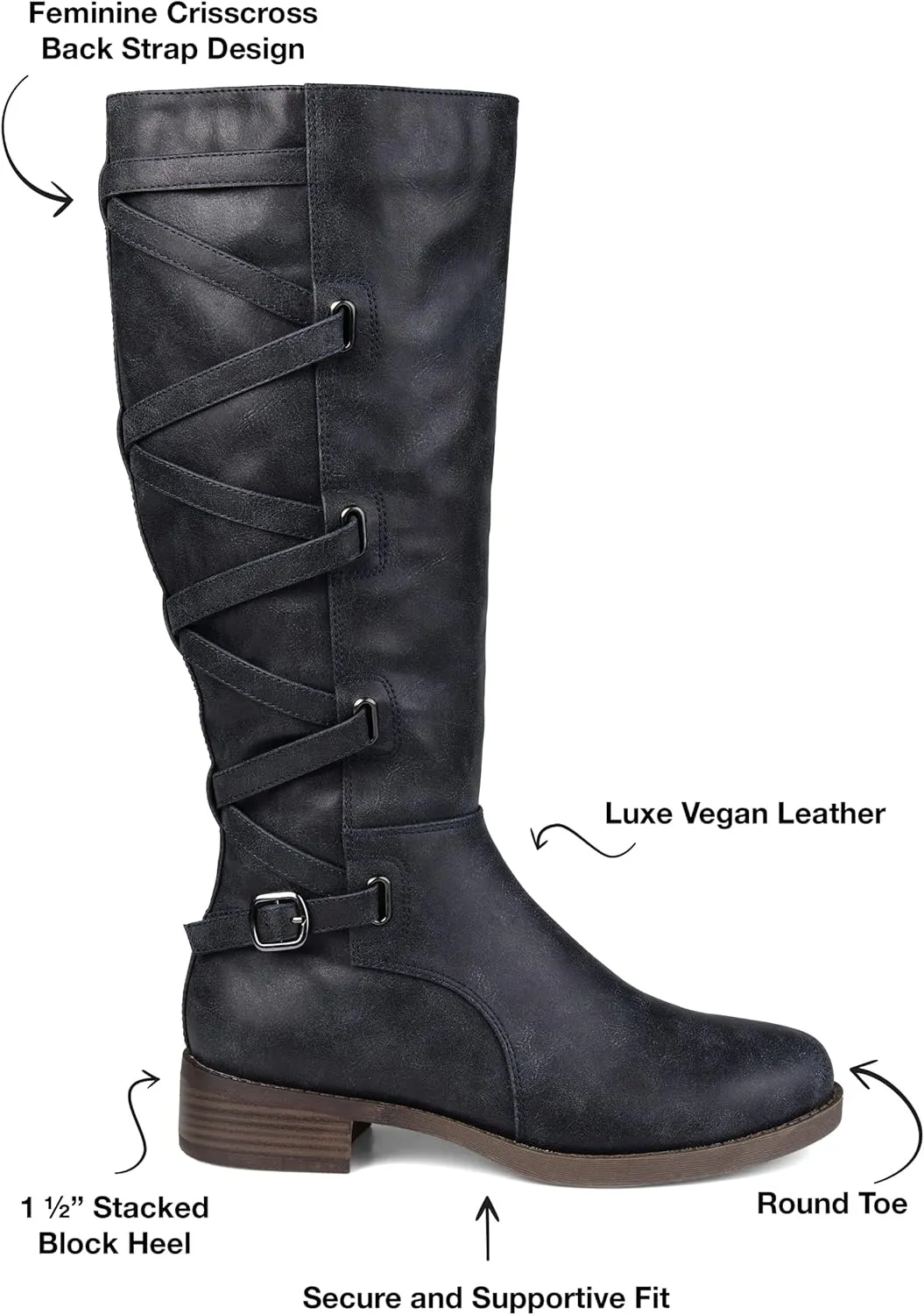 Journee Collection Women's Knee High Boots