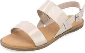 Journee Collection Women's Lavine Multi Strap Flat Sandals