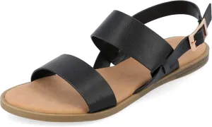 Journee Collection Women's Lavine Multi Strap Flat Sandals