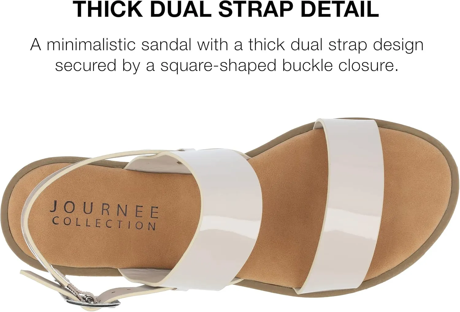 Journee Collection Women's Lavine Multi Strap Flat Sandals