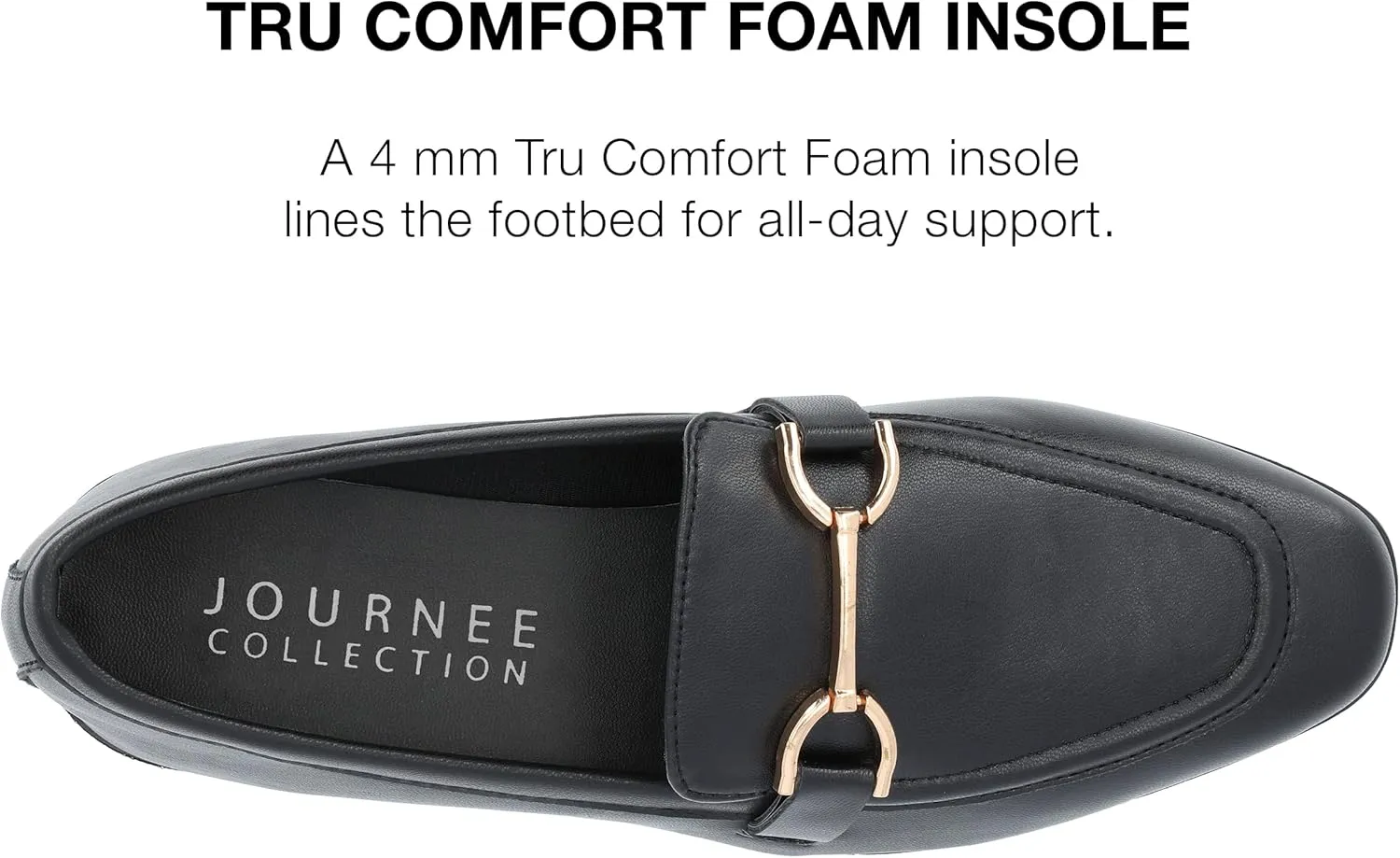 Journee Collection Womens Mizza Faux Leather Slip On Loafers