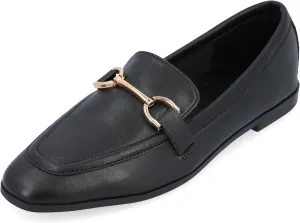 Journee Collection Womens Mizza Faux Leather Slip On Loafers