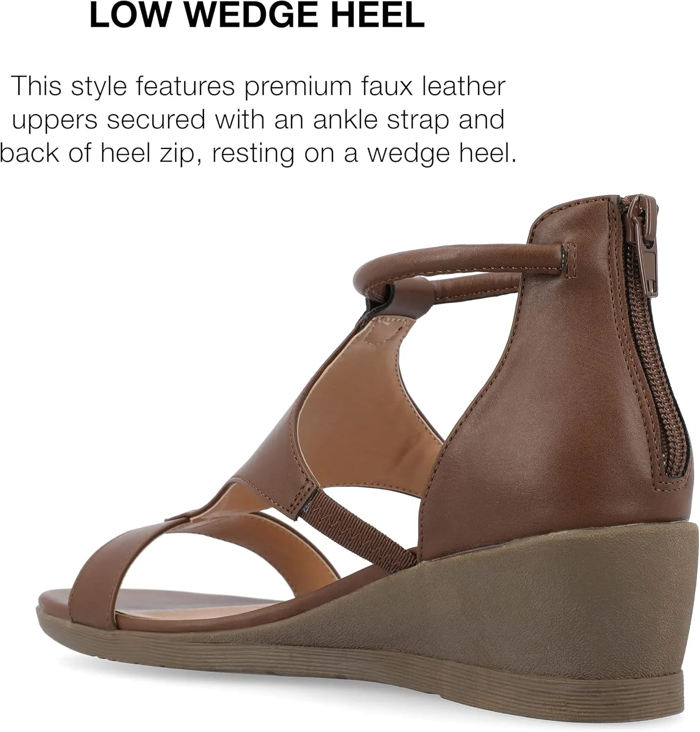 Journee Collection Women's Trayle Wedge Sandals