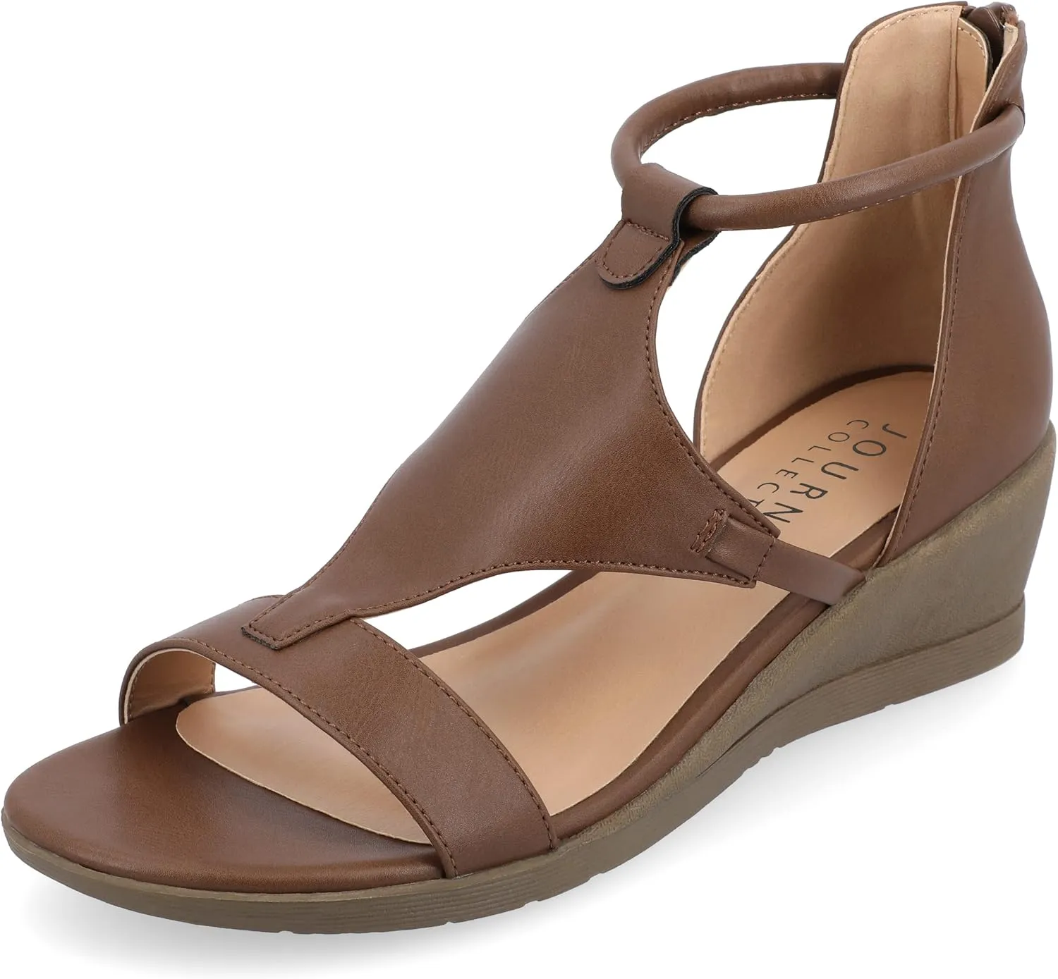 Journee Collection Women's Trayle Wedge Sandals