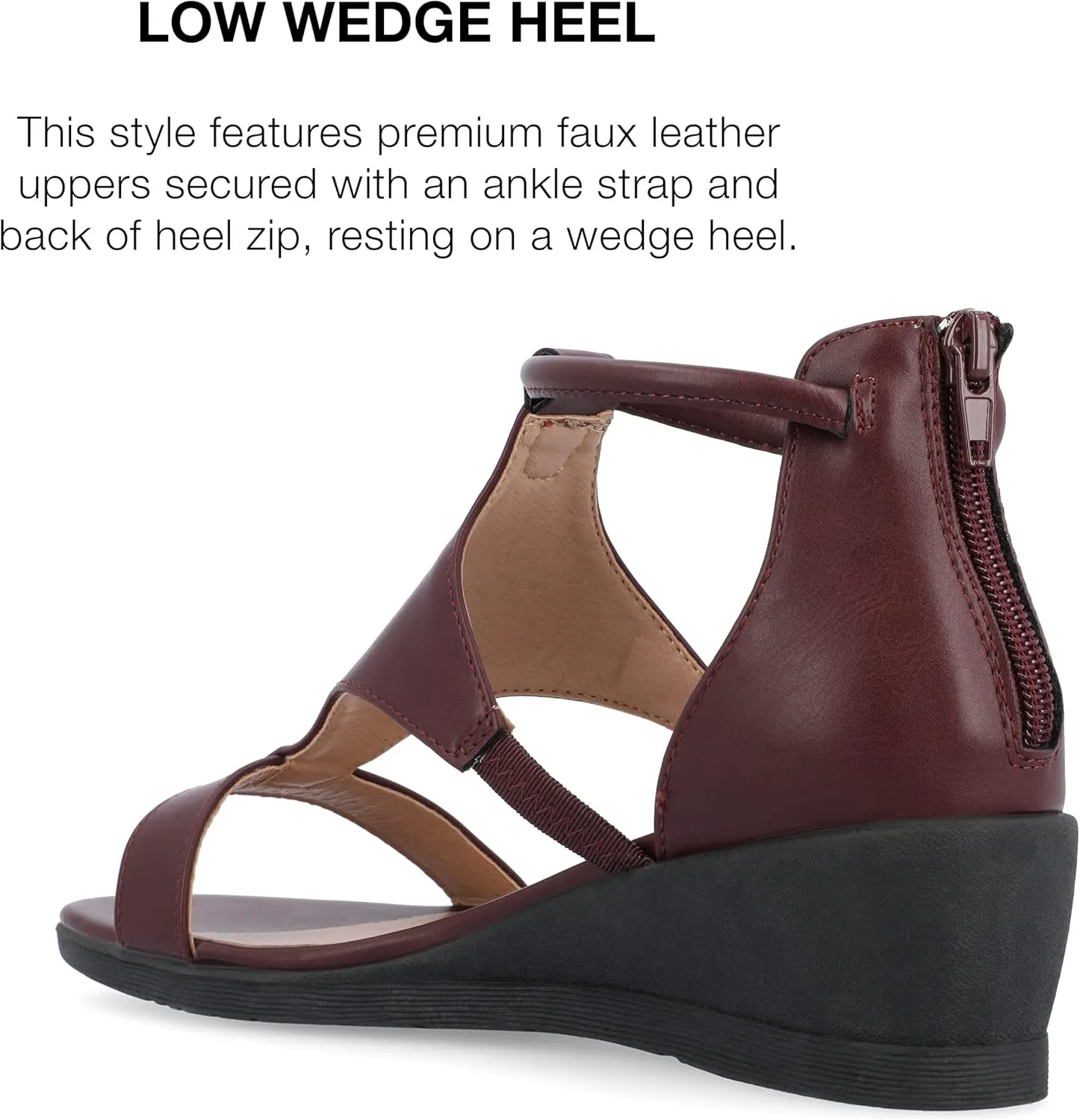 Journee Collection Women's Trayle Wedge Sandals