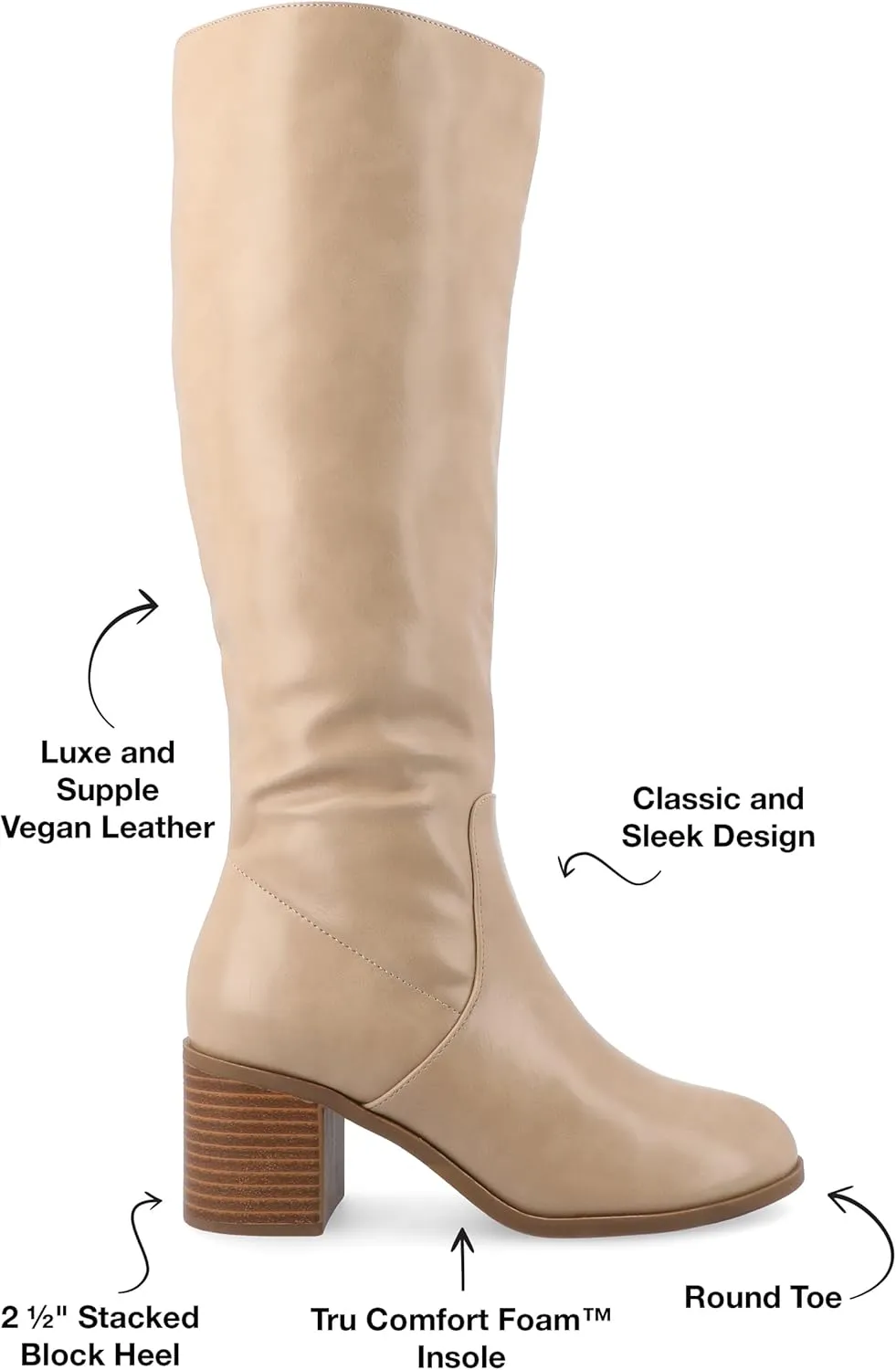 Journee Women's Comfort Foam Romilly Extra Wide Calf Boots