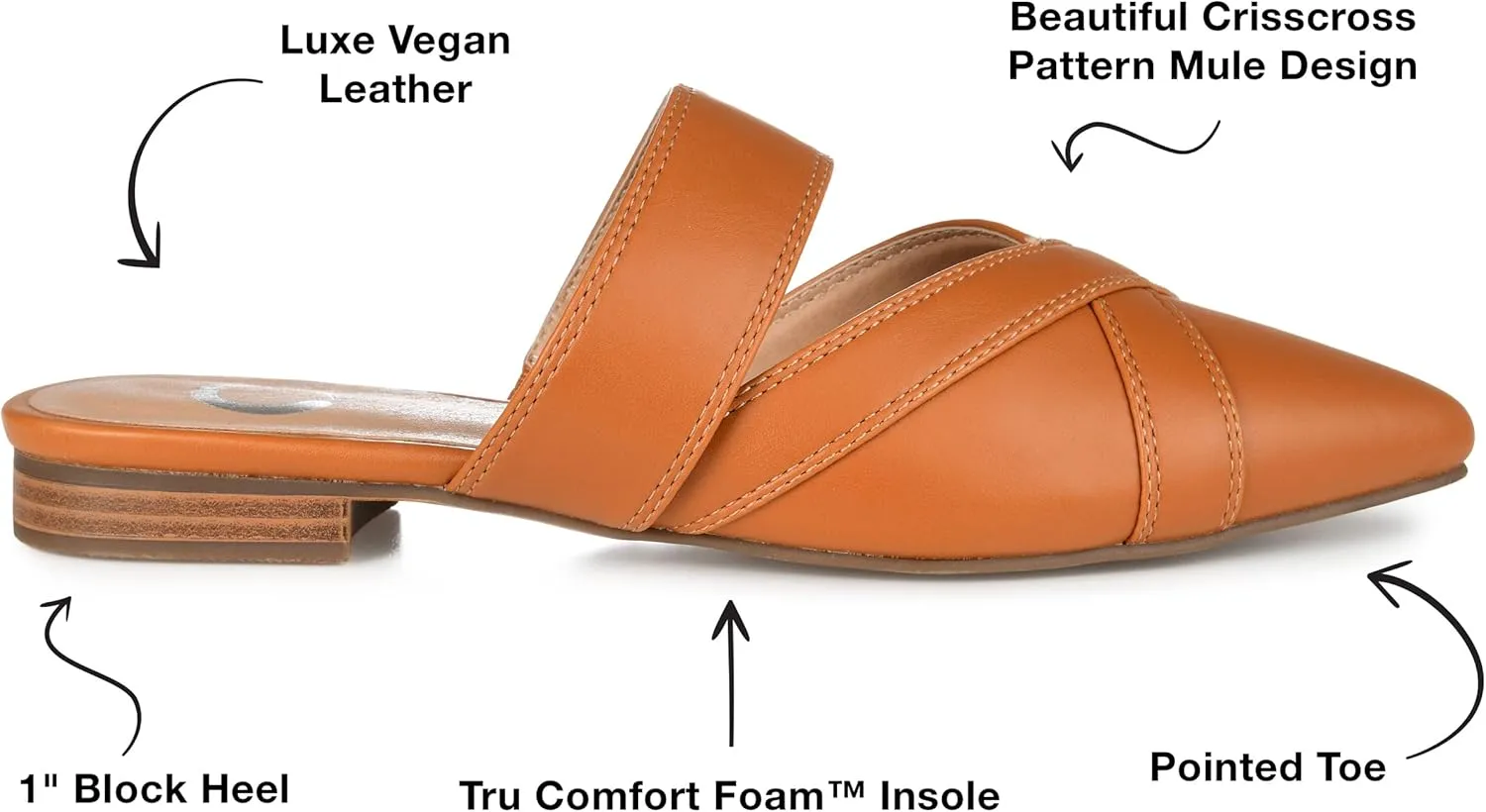 Journee Women's Comfort Foam Stasi Mule Flats