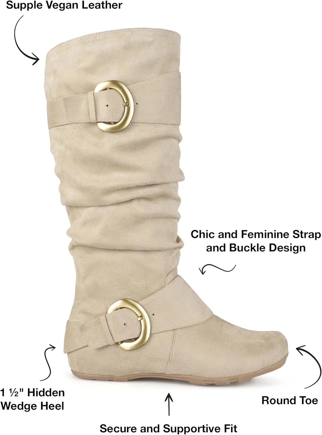 Journee Women's Extra Wide Calf Jester-01 Boots