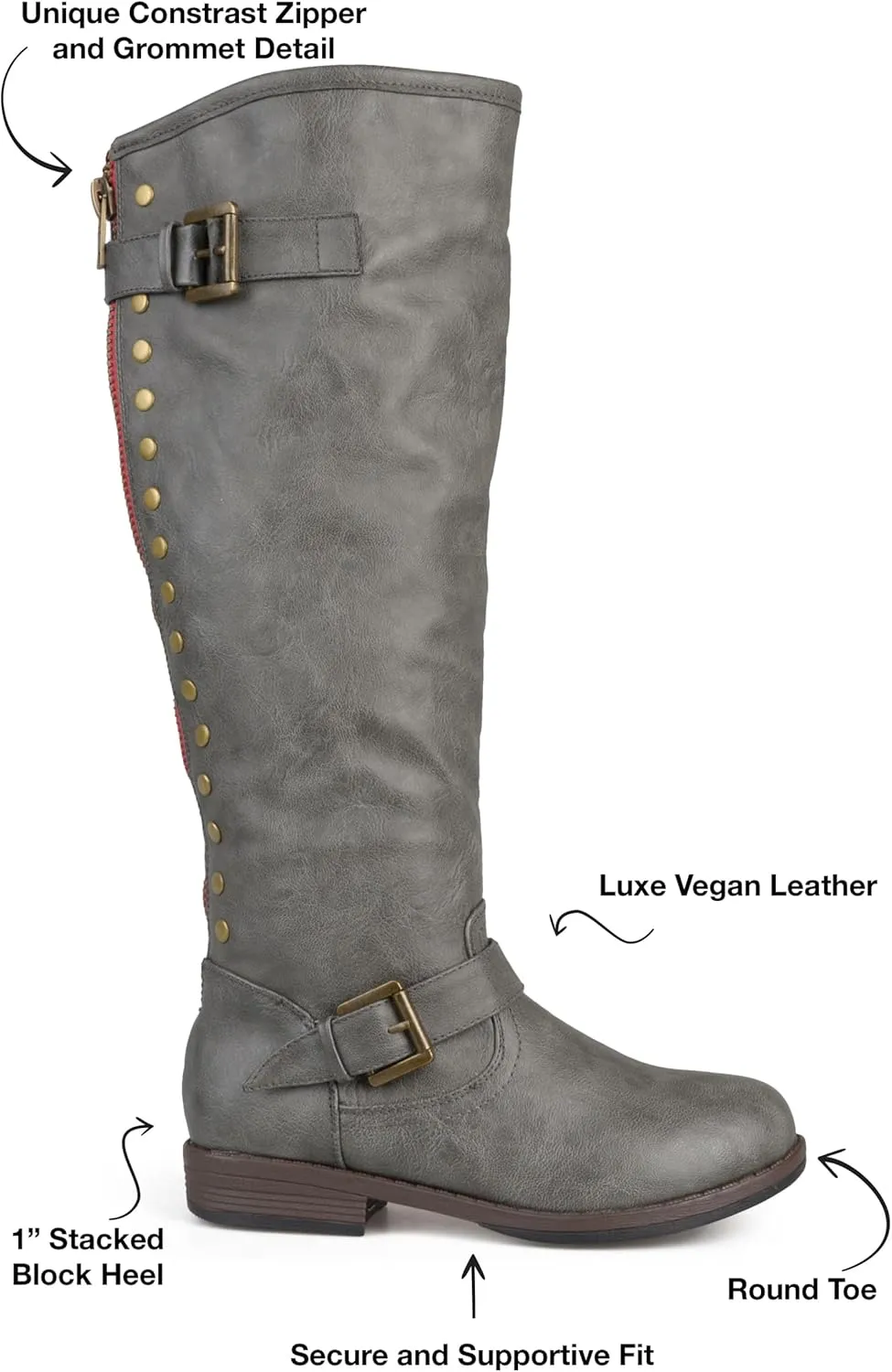 Journee Women's Extra Wide Calf Spokane Boots