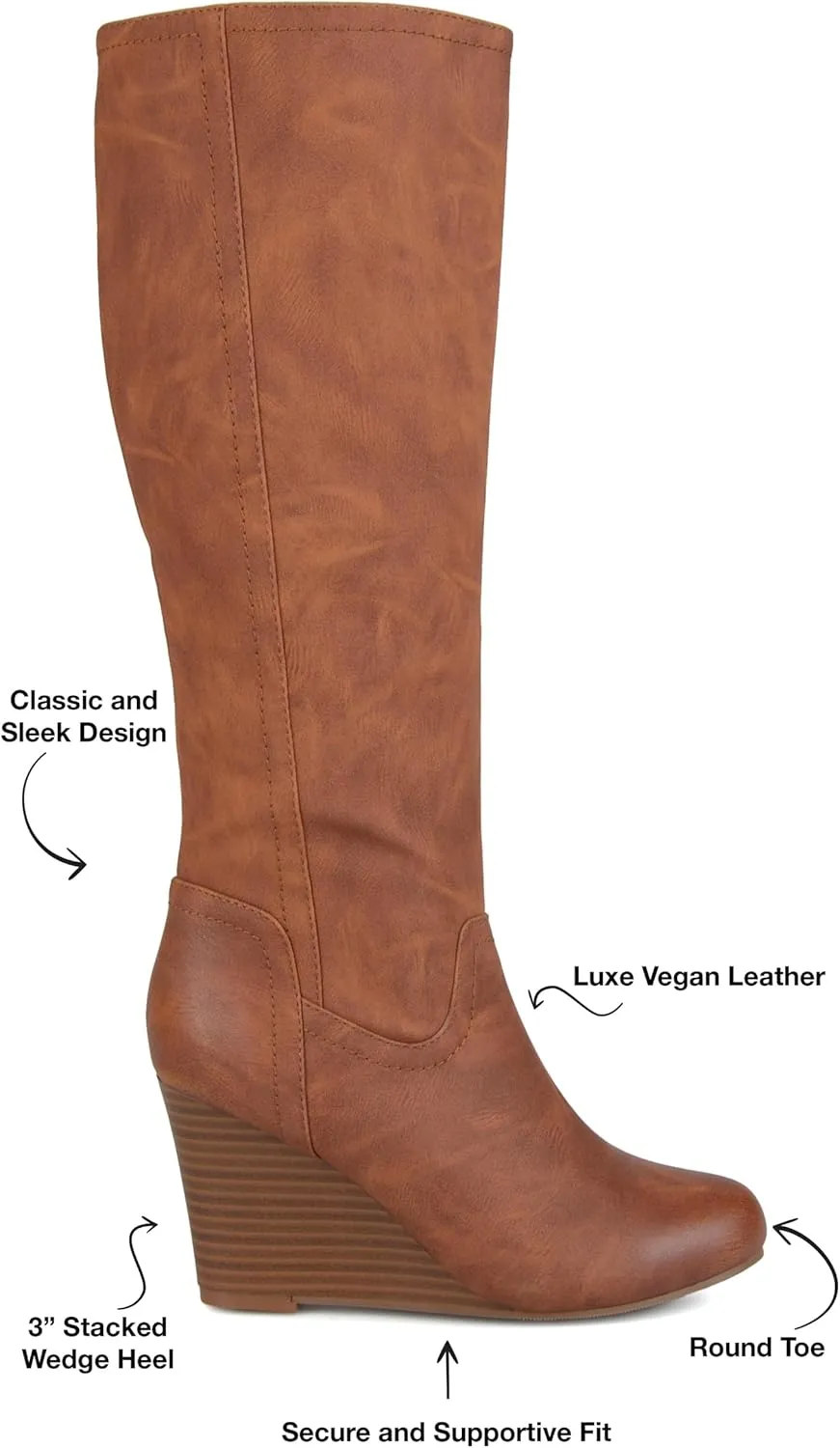 Journee Women's Wide Calf Langly Boots