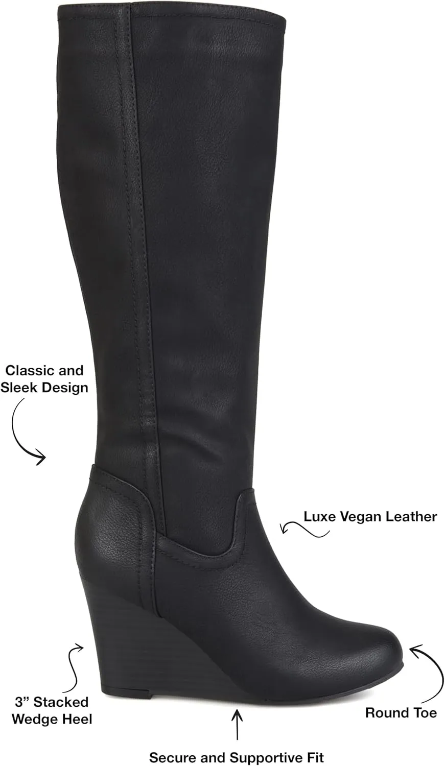 Journee Women's Wide Calf Langly Boots