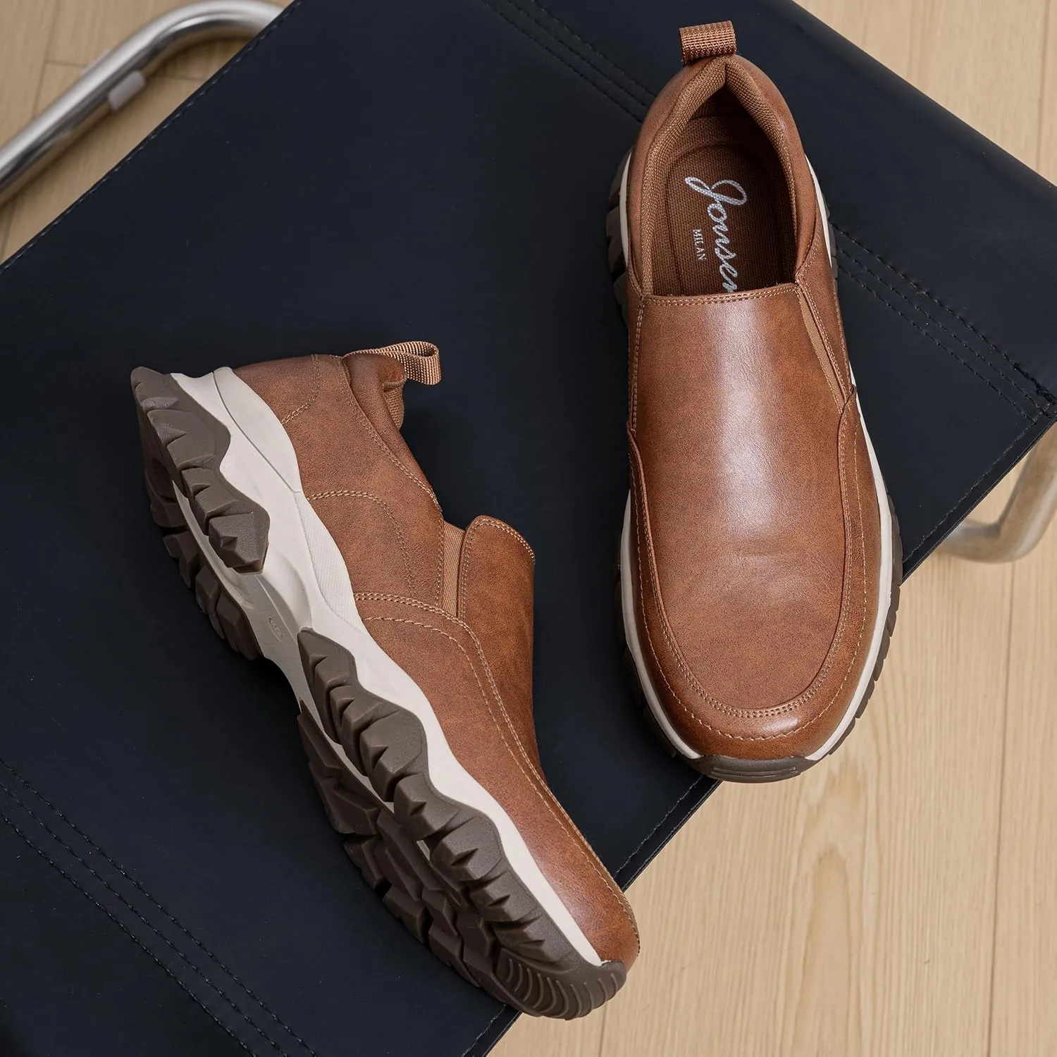 Jousen Loafers for Men Arch Support Comfortable Mens Slip On Shoes