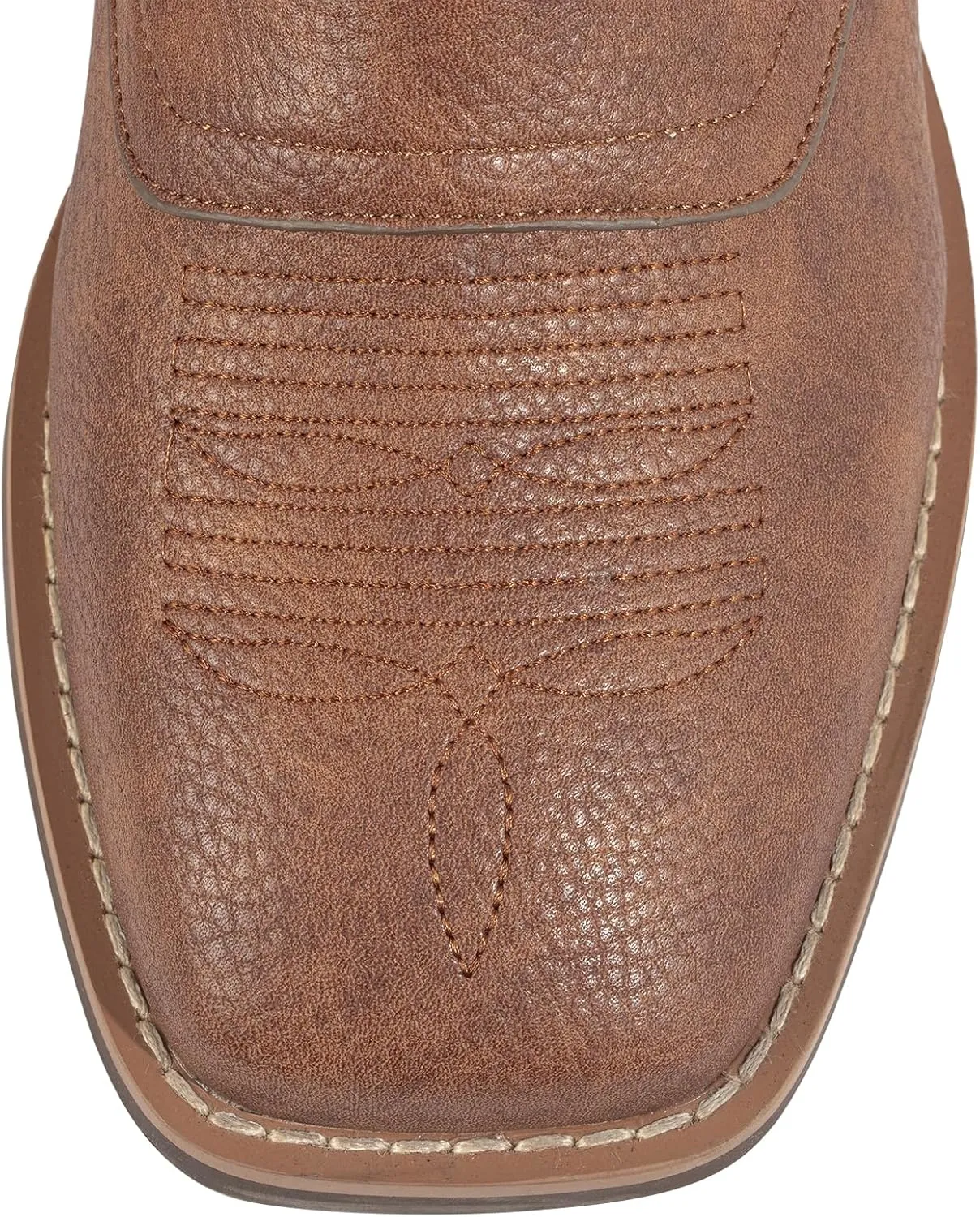 J's.o.l.e Cowboy Boots for Men Wide Square Toe Men's Western Boot Retro Classic Embroidered Country Boots