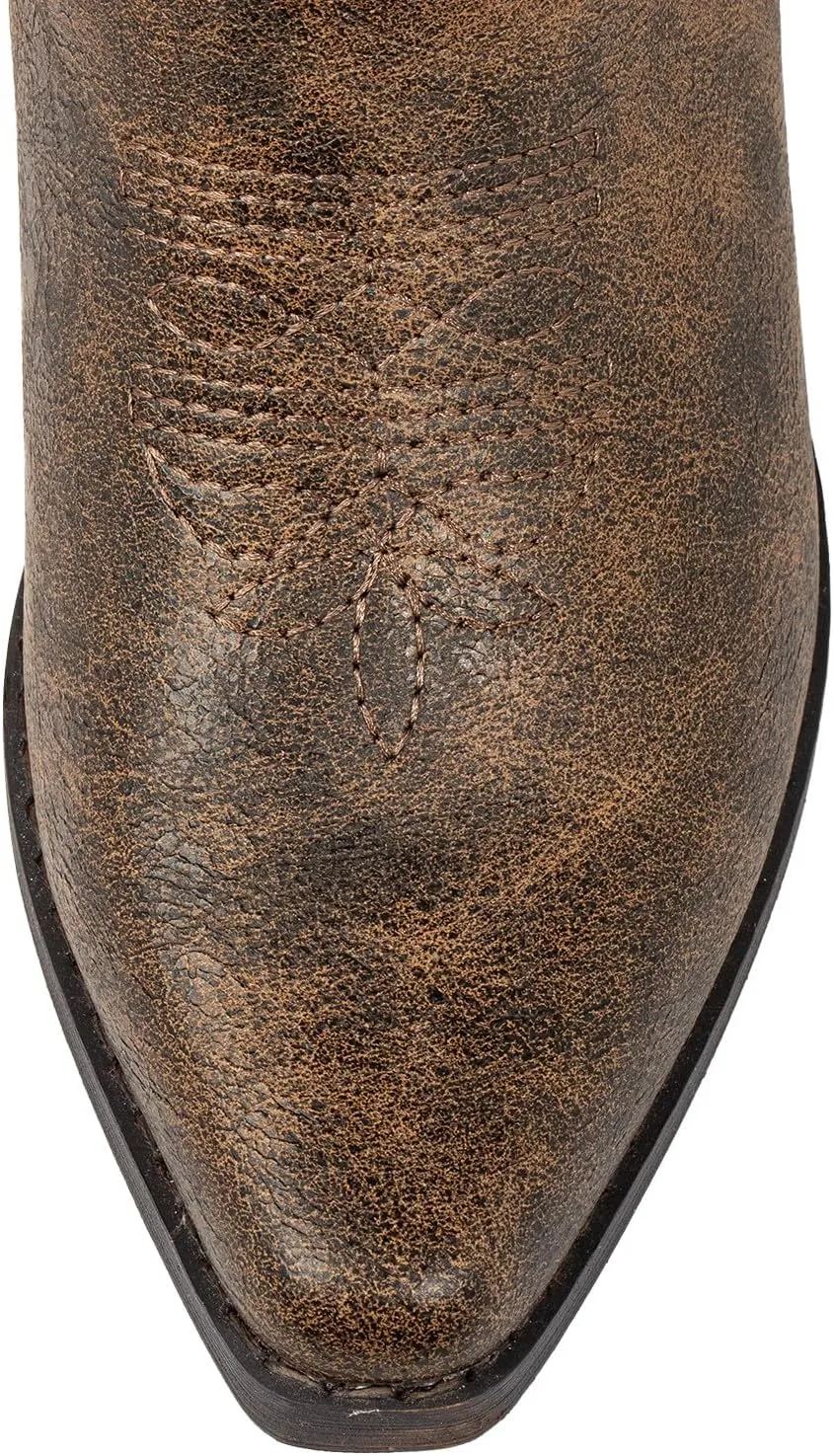 J's.o.l.e Cowboy Boots Women Snip Toe Cowgirl Boots Wide Calf Western Boots Brown