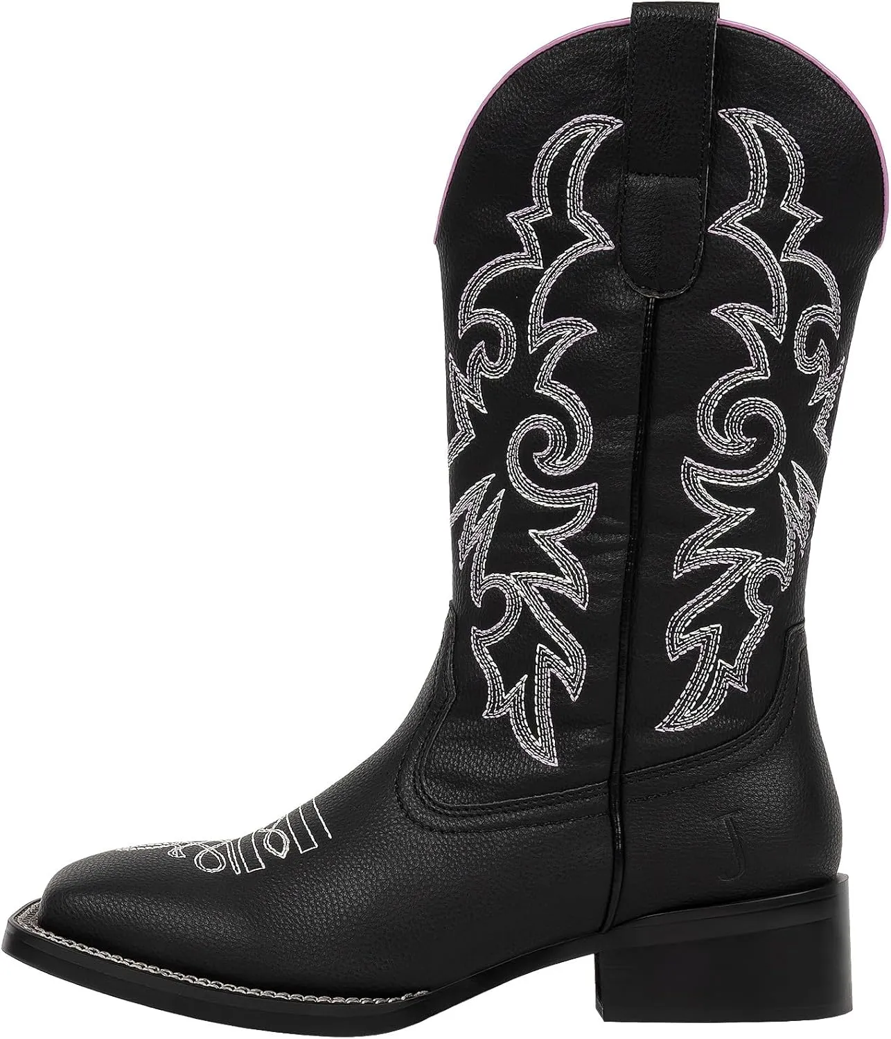 J's.o.l.e Fashion Cowboy Boots For Women Square Toe Wide Mid Calf Western Cowgirl Boots