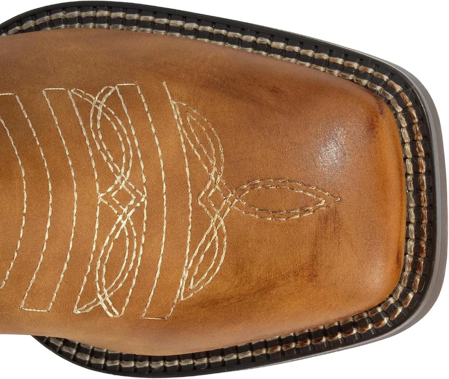 J's.o.l.e Square Toe Cowboy Boots for Women Wide Calf Cowgirl Boots Mid Calf