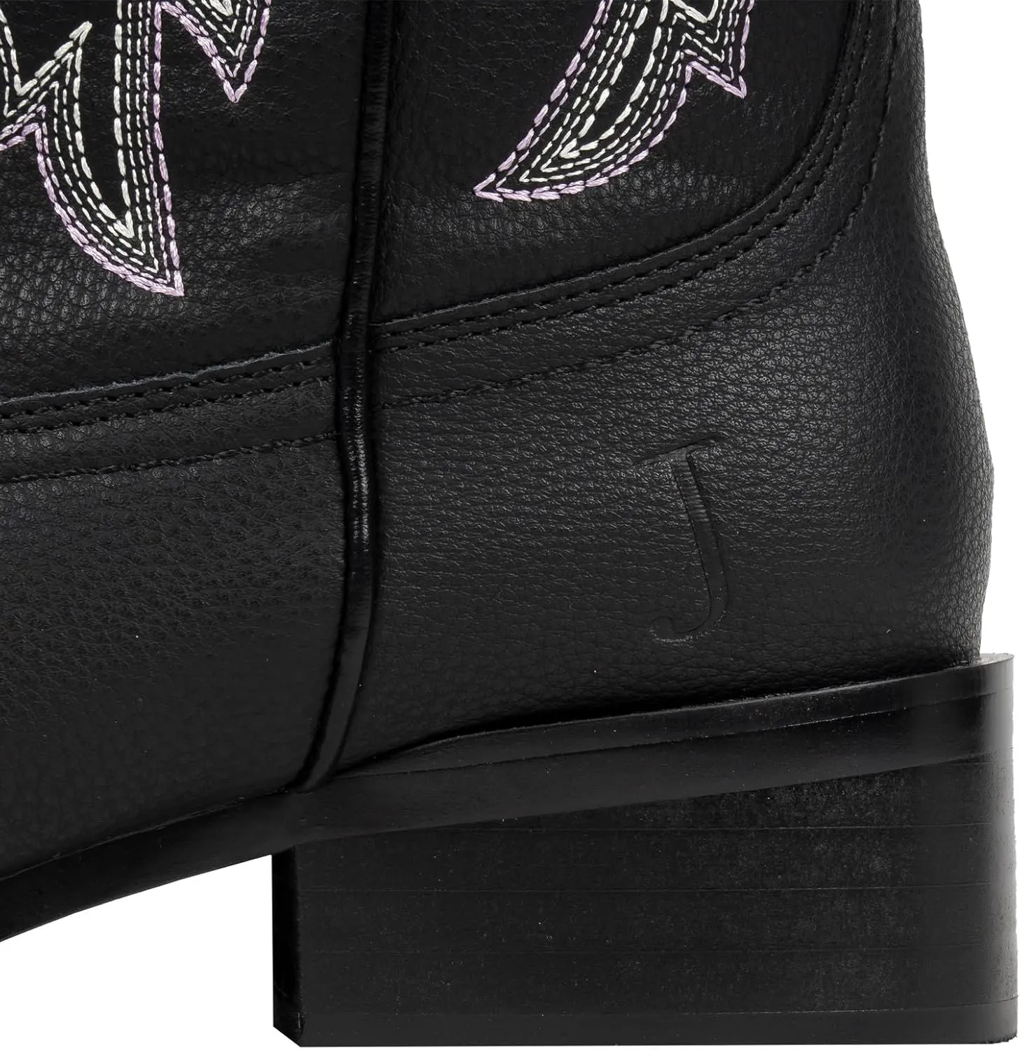 J's.o.l.e Western Wide Calf Cowboy Boots Women Wide Width Square Toe Cowgirl Boots Embroidered Riding Black Brown Boot