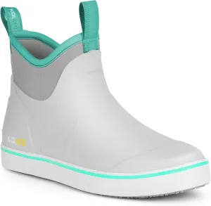 Kalkal Women's Deck Boots, Waterproof Ankle Rain Boots Fishing Boots with High Traction, Women's Rubber Boots For Gardening Fishing Boating Camping