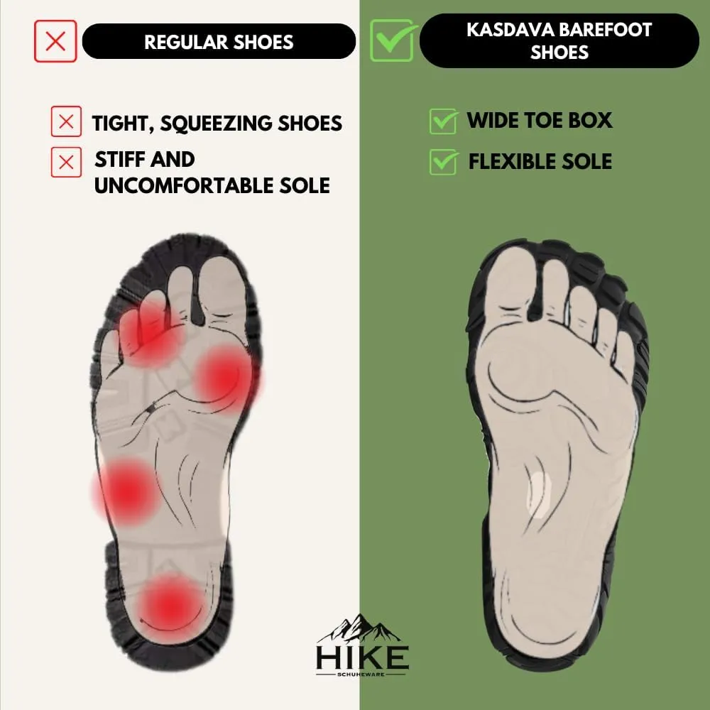 kasdava Pro Winter Cold Comfort Barefoot Boots Non-Slip Water Resistant Shoes Zero Drop Sole, Wide Toe Box, Hiking Running Boot Unisex